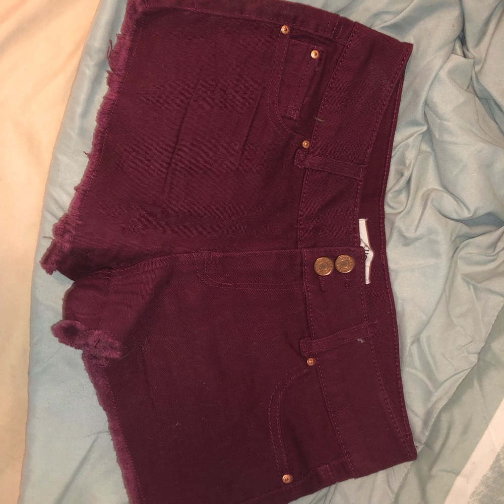 Maroon shorts